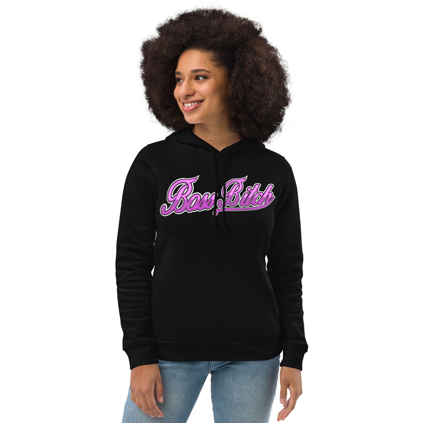 Boss Bitch Women's eco fitted hoodie