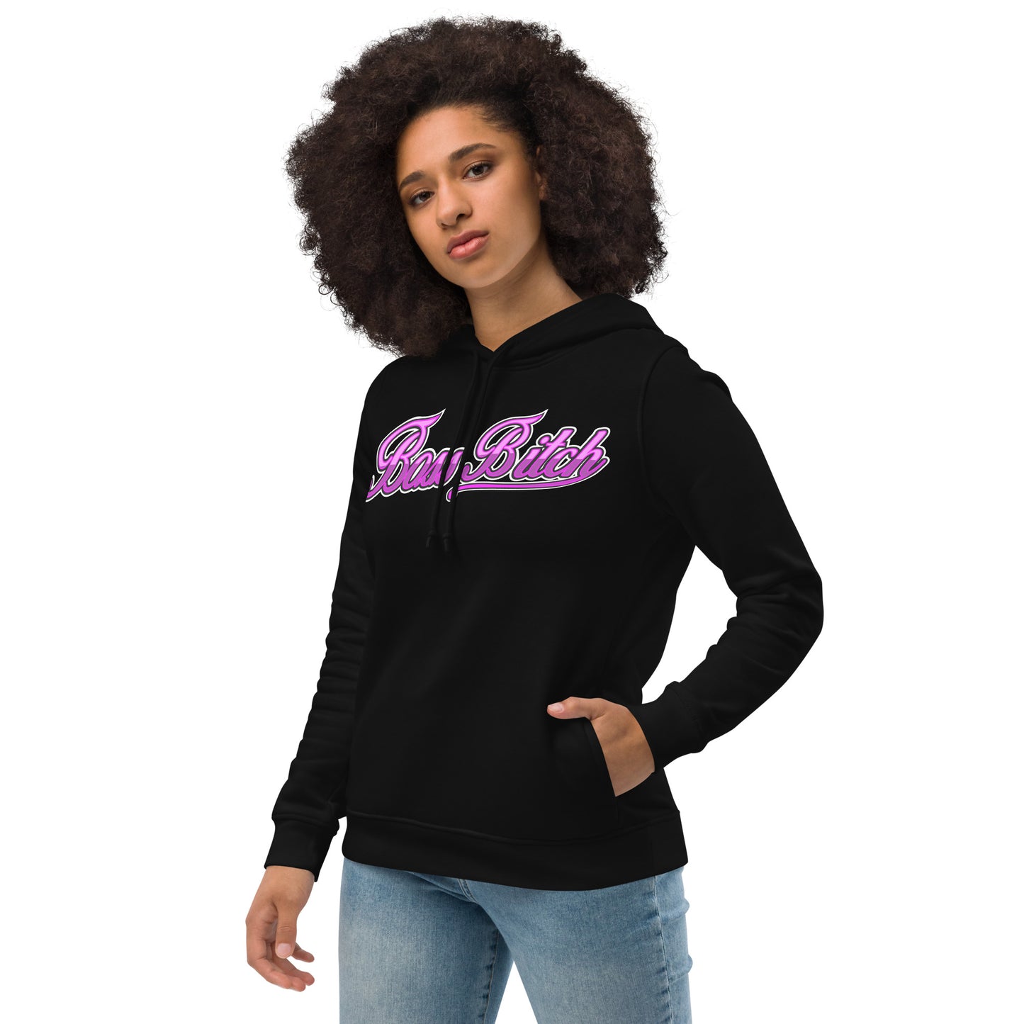 Boss Bitch Women's eco fitted hoodie