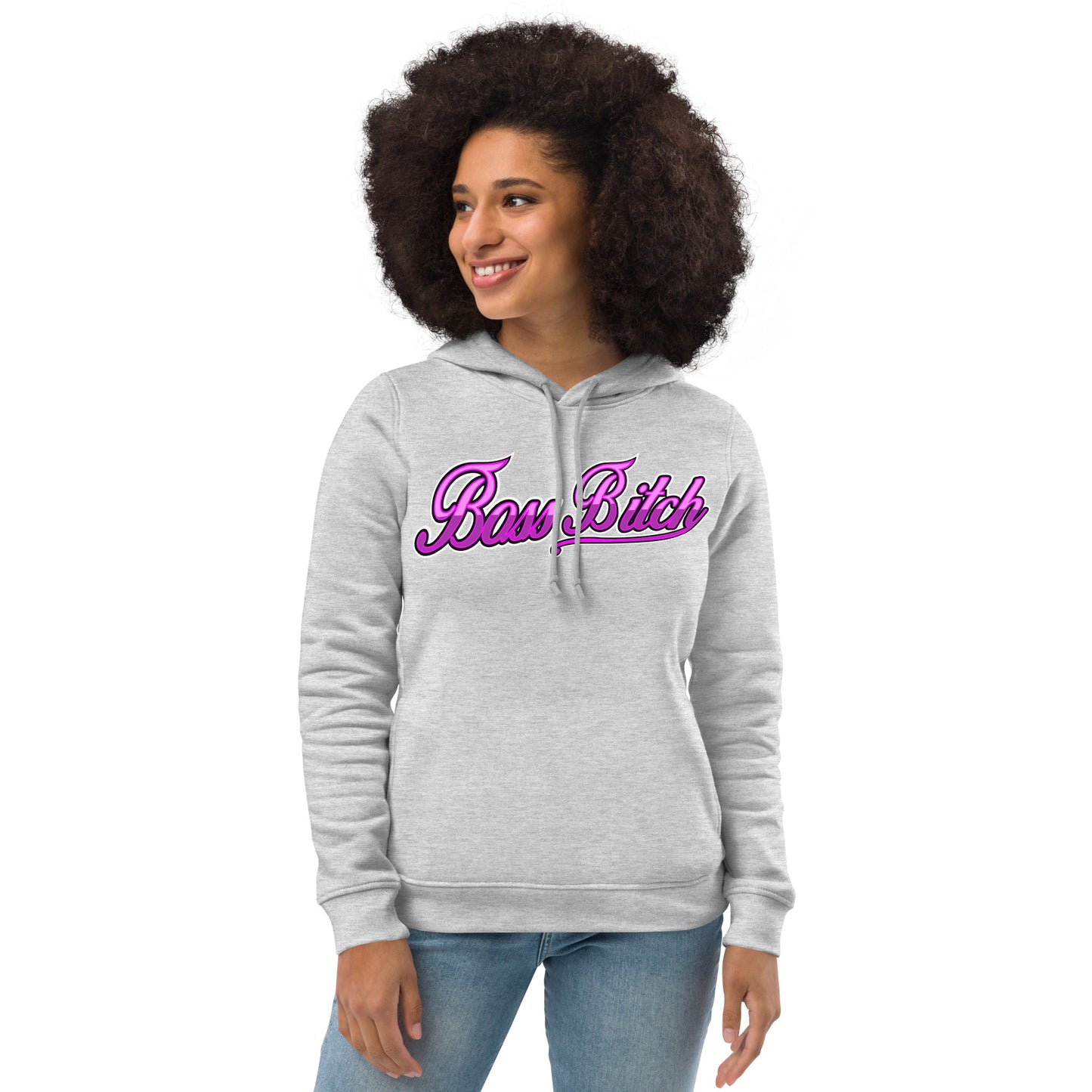 Boss Bitch Women's eco fitted hoodie