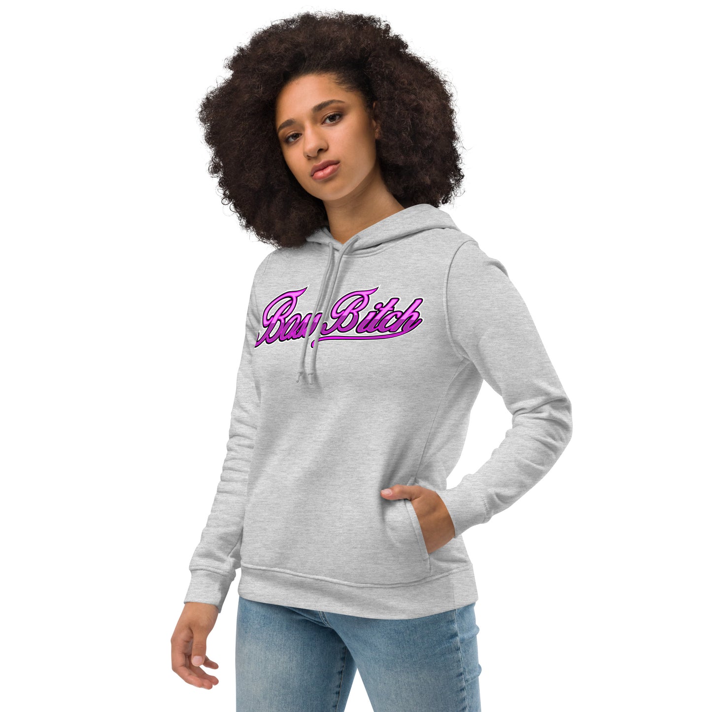 Boss Bitch Women's eco fitted hoodie