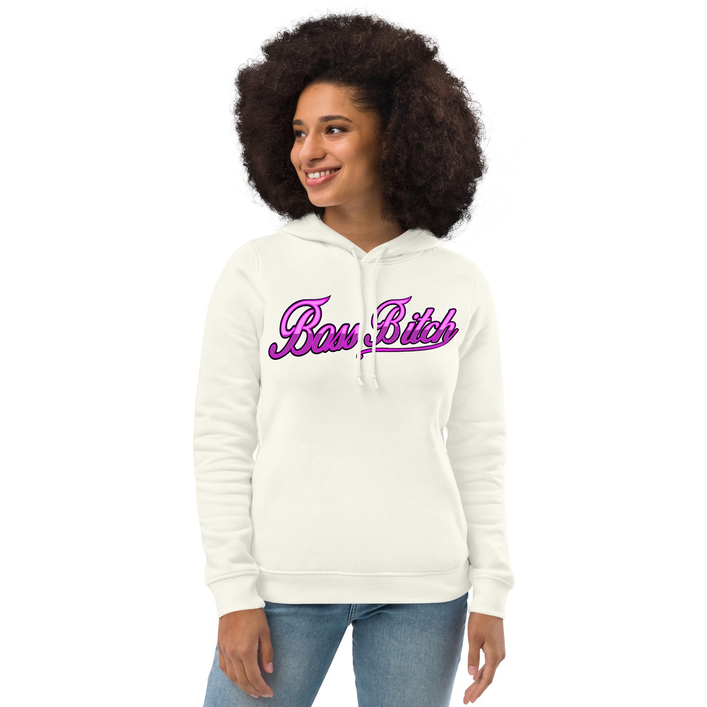 Boss Bitch Women's eco fitted hoodie