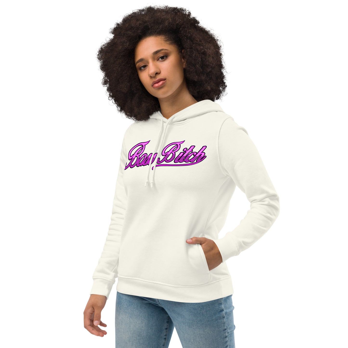 Boss Bitch Women's eco fitted hoodie